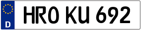 Trailer License Plate